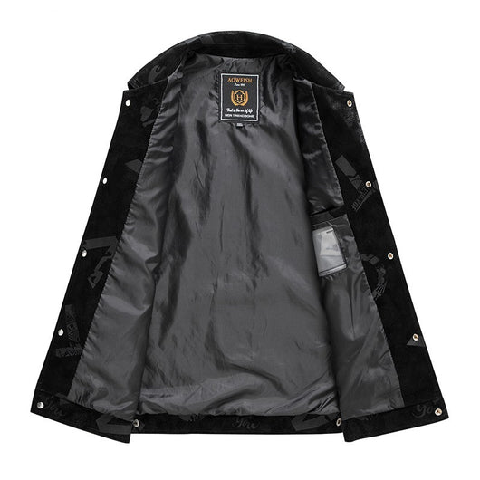 Chaqueta de Cuero para Hombre Primavera Otoño Diseño Clásico - Image 12