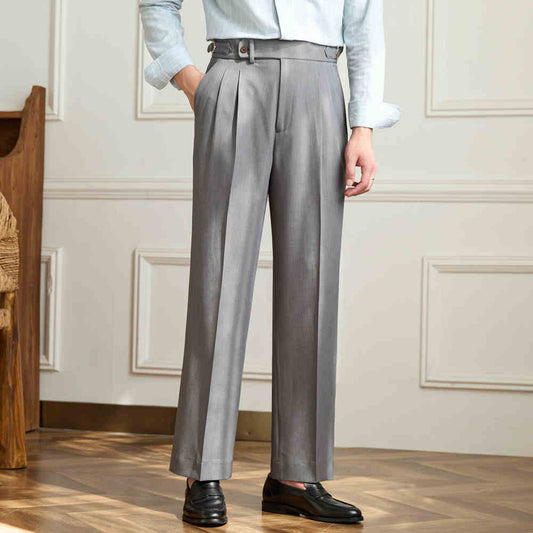 Pantalones Anchos de Talle Alto Sin Planchado - Cómodos y Transpirables