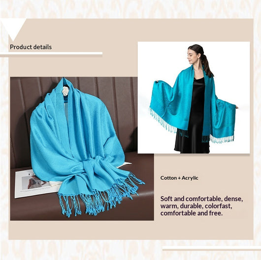 Elegante Chal Ligero de Lujo - Envolvente de Imitación Cashmere para Mujer - Image 70