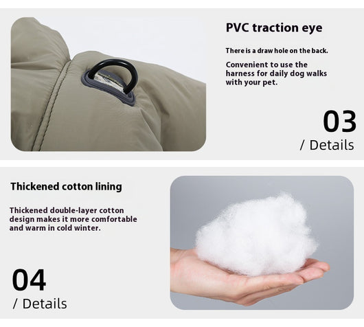 Chaleco Acolchado de Cuello Alto para Perros - Abrigo Cálido Impermeable - Image 13