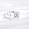 Sterling Plateado Planet Love Couple Ring Offsite Womens