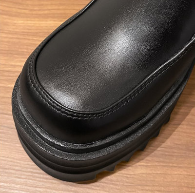 Botas Martin Estilo Británico con Suela Gruesa y Tejido para Mujer - Image 7