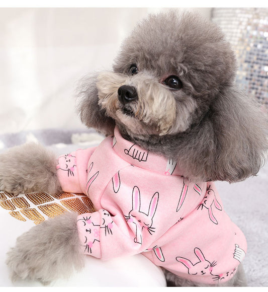 Vestido Sudadera Teddy Estampado en Fleece