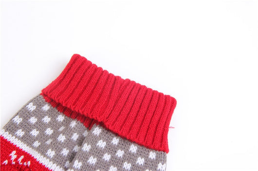 Suéter Navideño Cuello Alto para Mascotas - Diseño Tejido Festivo - Image 3