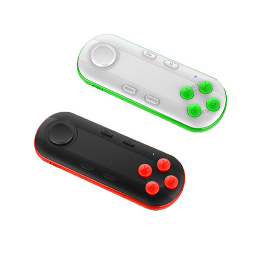 Black and red Bluetooth mobile gaming controller with a joystick and four red action buttons. - Image 11