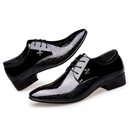 Zapatos de Vestir Elegantes con Cordones y Acabado Brillante - Image 10
