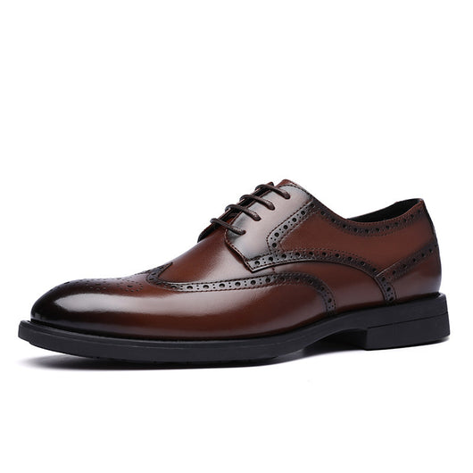 Zapatos Brogue de Cuero para Hombre - Estilo Clásico Elegante - Image 7