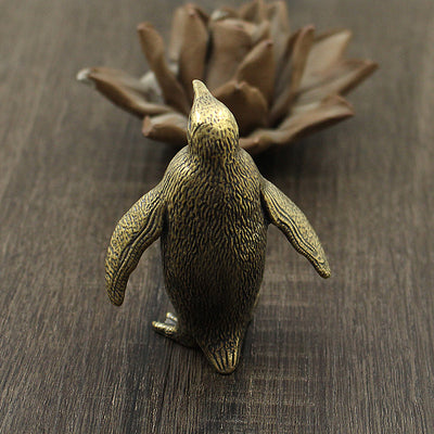 Ornamentos de Pingüino en Latón Macizo Grande - Image 3