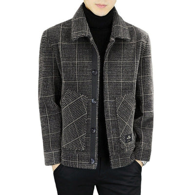 Chaqueta de Lana Casual para Negocios Otoño-Invierno - Image 11