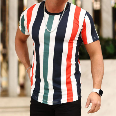 Camiseta Casual Hombre Cuello Redondo Manga Corta Estilo Europeo - Image 3