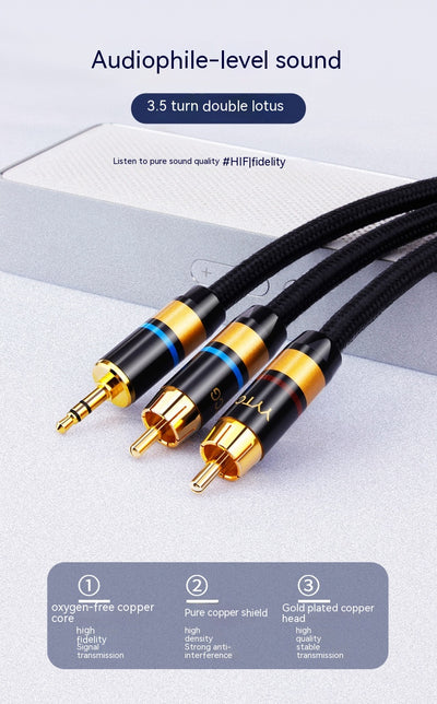 Cable de Audio 3.5mm a 2 RCA para Computadora - Image 6