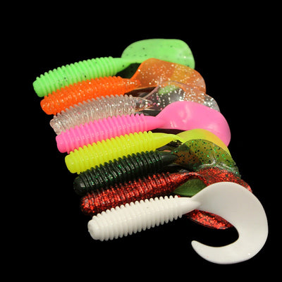 Señuelo Suave de Cola Enrollada en 8 Colores - Carnada Artificial Premium - Image 28