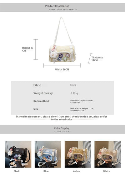 Bolsa Crossbody Transparente Estilo Preppy - Image 10