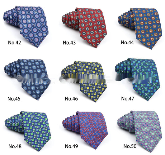 Corbata Estampada de Poliéster para Hombre Profesional - Image 37