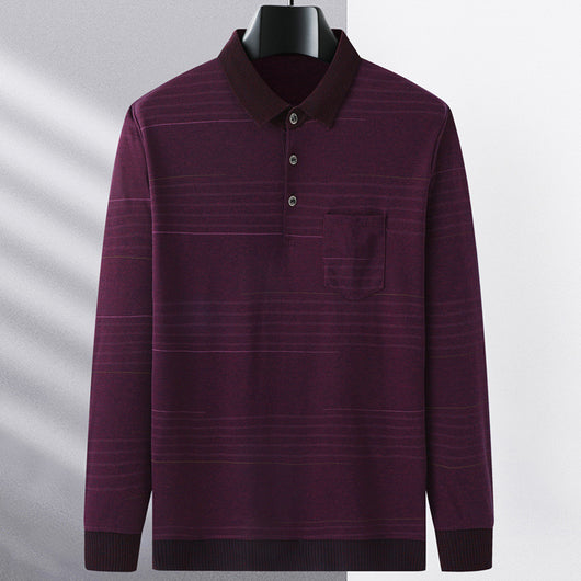 Camiseta Manga Larga Clásica para Hombre Primavera - Image 13