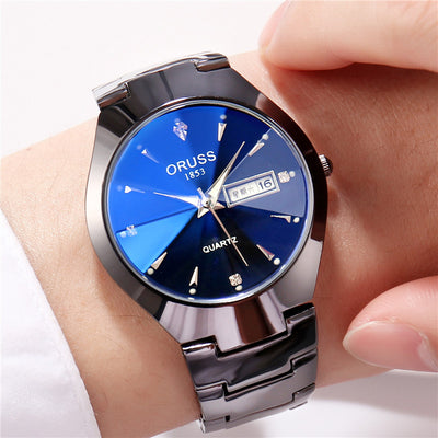 Reloj de Pareja Acero Tungsteno Resistente al Agua - Diseño Moderno para Estudiantes - Image 8