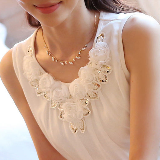 Blusa Suelta Sin Mangas Talla Grande - Image 10