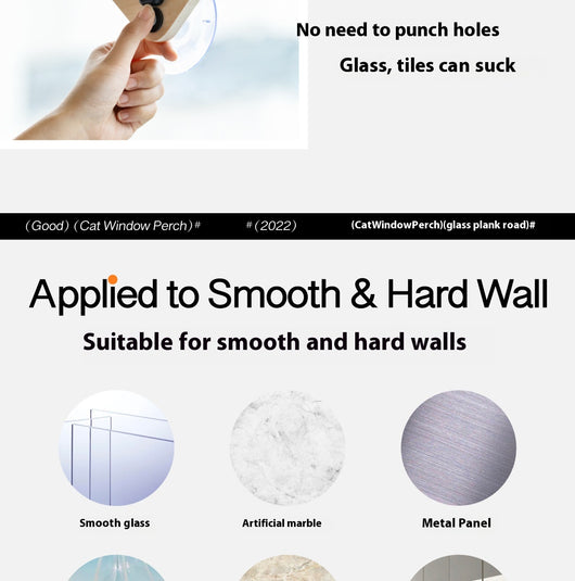 Árbol Rascador Vertical para Pared de Vidrio - Image 25