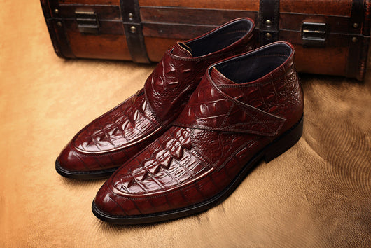 Botas Cortas de Negocios Clásicas para Hombre - Diseño Liso y Elegante - Image 18