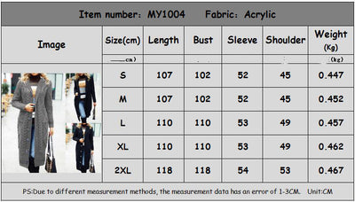 Chaqueta Larga Suelta para Mujer - Abrigo Elegante Otoño Invierno - Image 9