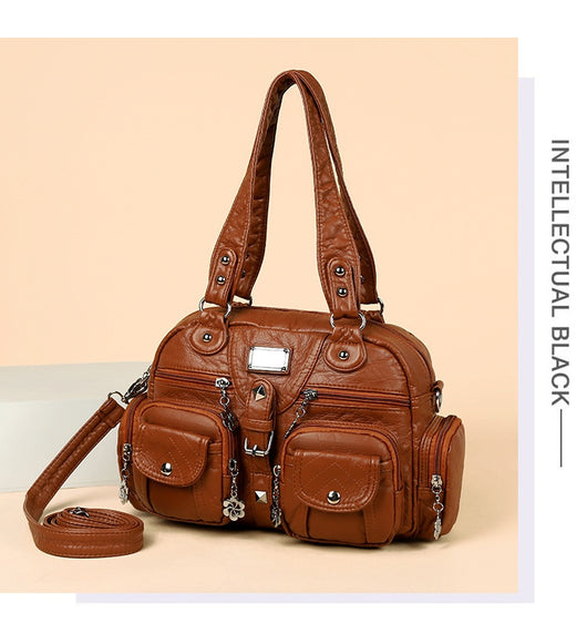 Bolso Mensajero Retro Vintage Estilo Europeo Americano para Mujer - Image 14
