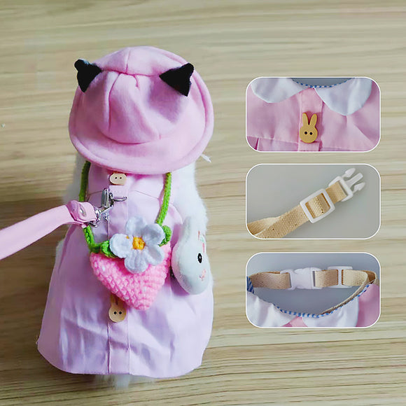 Arnés con Correa y Vestido para Conejo - Ropa Adorable para Mascotas
