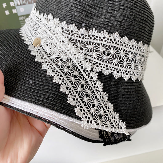 Sombrero Pescador de Encaje con Protección Solar para Mujer - Verano - Image 3
