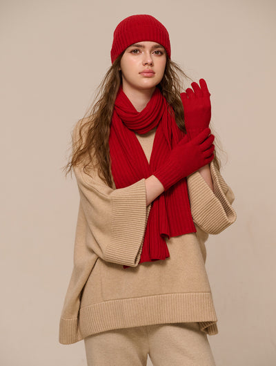 Conjunto de Abrigo Invernal: Gorro, Bufanda y Guantes en Lana para Mujer - Image 16