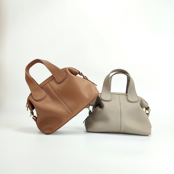 Bolso Mensajero de Cuero Genuino para Mujer - Gran Capacidad en Cuero Vacuno Primera Capa