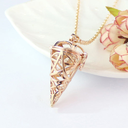 Collar Joyero Esfera de Cristal con Foto - Diseño Jaula de Pájaros - Image 3
