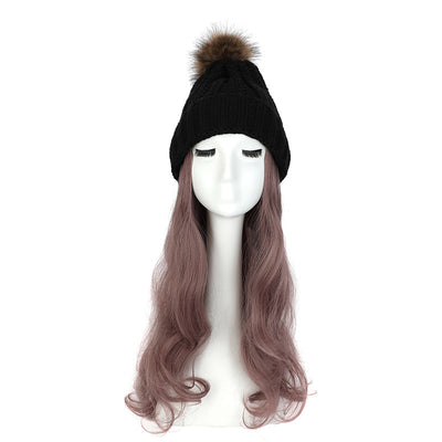 Gorro de Lana con Peluca Desmontable para Mujer - Image 10