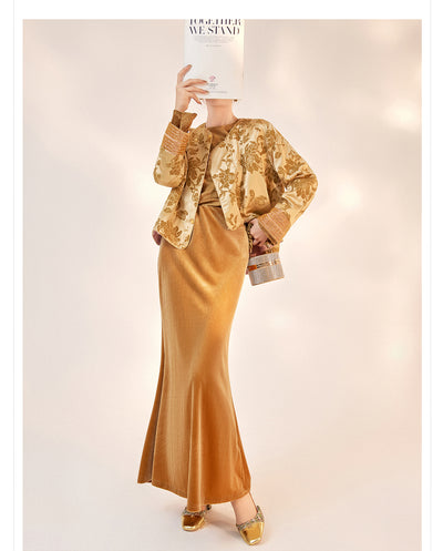 Falda Larga Estilo Nacional Otoño - Diseño Elegante y Moderno - Image 22