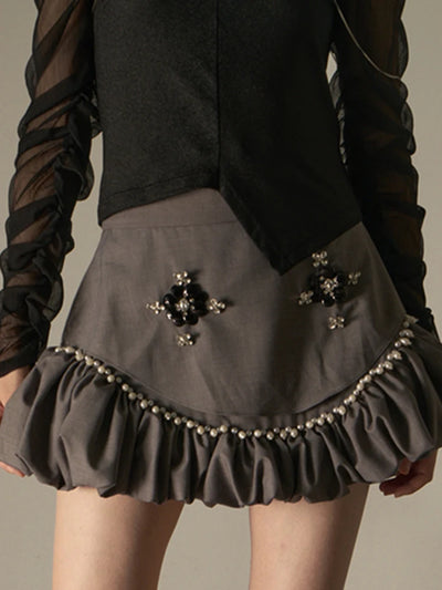 Falda de Ingeniería con Diamantes Engarzados para Mujer - Image 12
