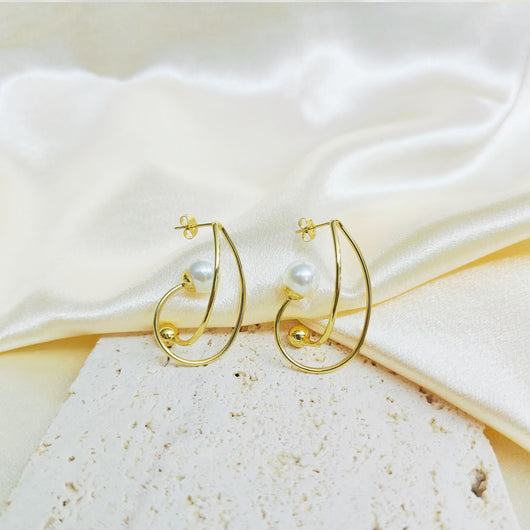 Aretes de Acero Inoxidable Estilo Francés Minimalista - Image 2