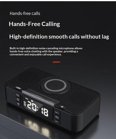 Lámpara Nocturna Inteligente con Carga Inalámbrica y Parlantes Bluetooth Duales - Image 14