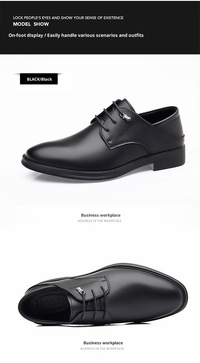 Zapatos de Vestir Ejecutivos en Cuero Suave con Punta Pronunciada - Image 10