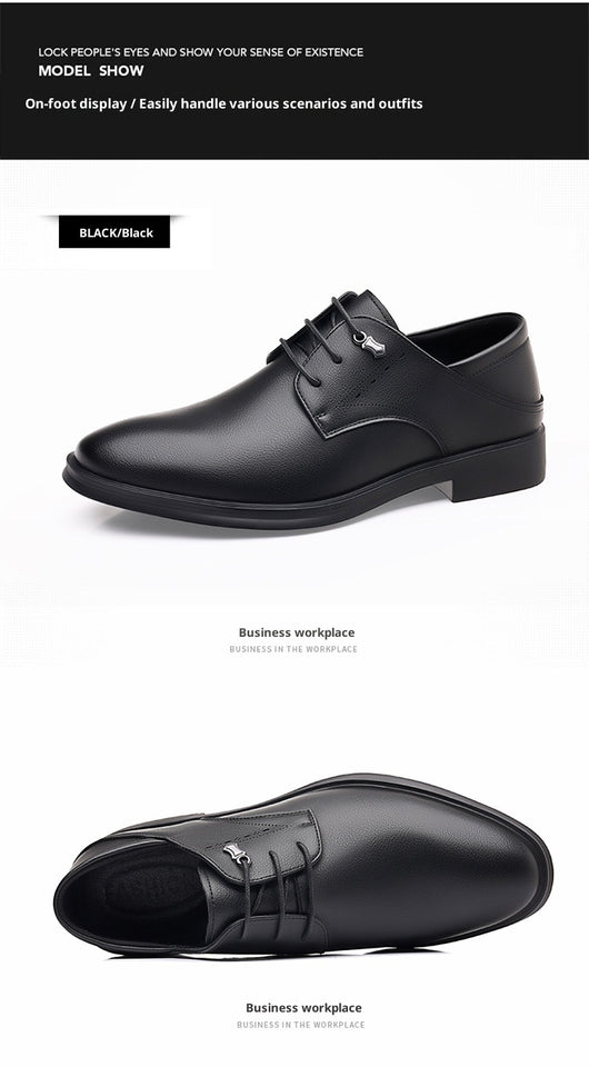 Zapatos de Vestir Ejecutivos en Cuero Suave con Punta Pronunciada - Image 10