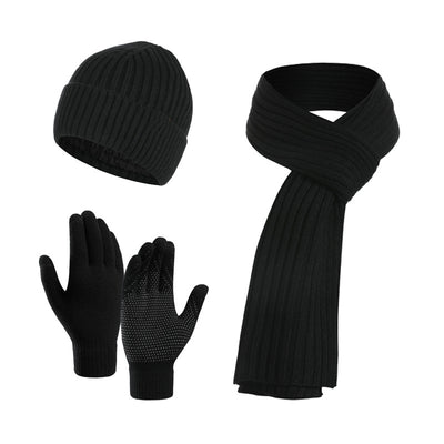 Conjunto Invernal 3 en 1: Gorro, Bufanda y Guantes Tejidos - Image 3