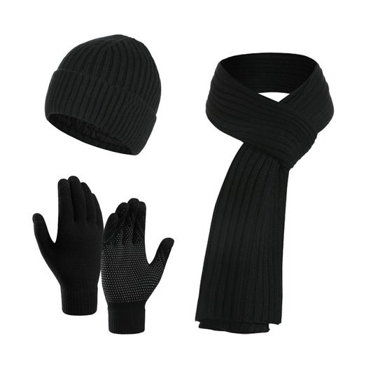 Conjunto Invernal 3 en 1: Gorro, Bufanda y Guantes Tejidos - Image 3