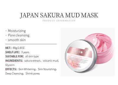 Mascarilla de Barro de Flor de Cerezo Japonés Lai Kou 80g - Hidratante y Nutritiva - Image 13