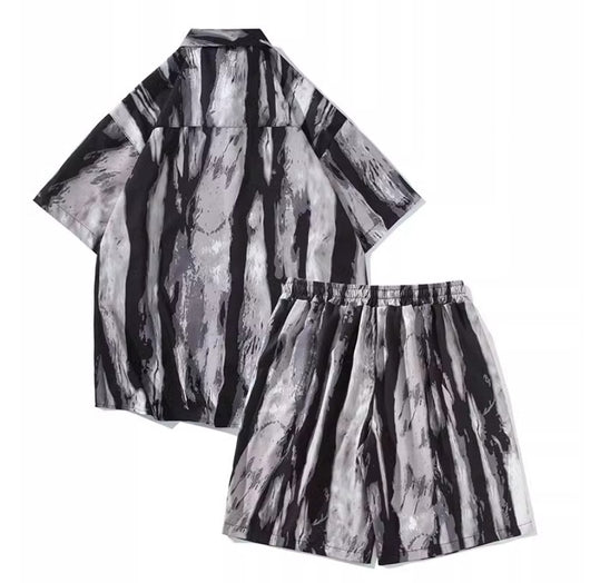 Camisa Suelta Tie-Dye con Estampado Floral para Hombre - Image 26