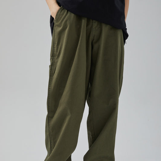 Pantalones Rectos Clásicos para Hombre con Cinturón Integrado