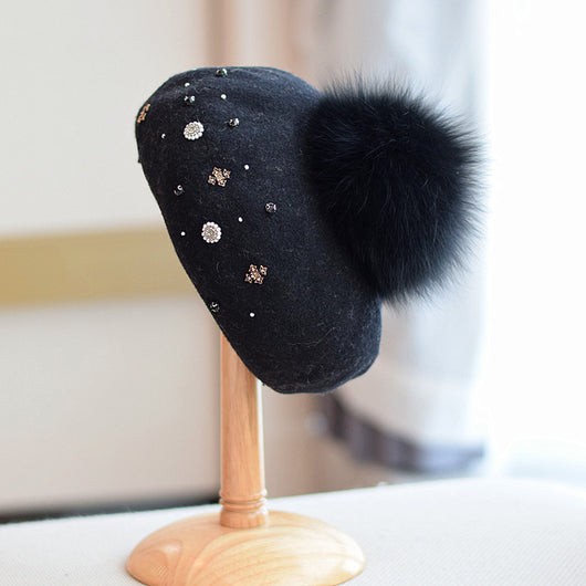 Gorro de Lana Retro Clásico para Mujer - Image 9