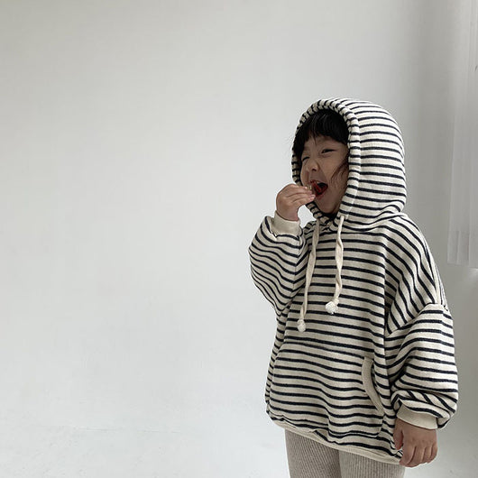 Sudadera Infantil a Rayas Suelta y Cómoda - Image 11