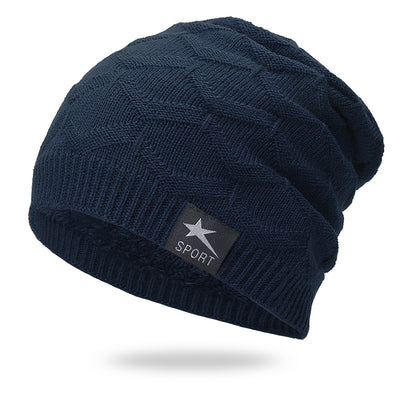 Gorro Tejido Impermeable con Forro de Terciopelo - Color Sólido - Image 5