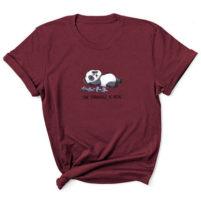 Camiseta Estampado Mancuernas Personalidad Europeo Americana Manga Corta - Image 11