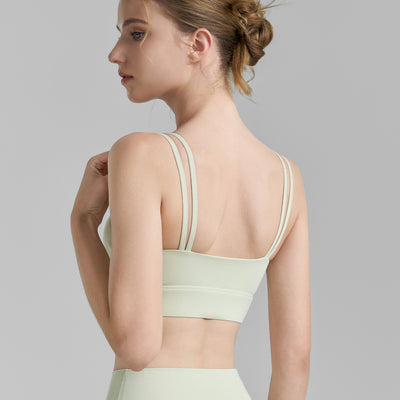 Sujetador Deportivo Mesh Plisado Backless para Fitness - Image 2