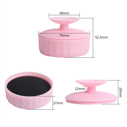 Caja Limpiadora de Brochas de Maquillaje Uso Húmedo y Seco - Image 2