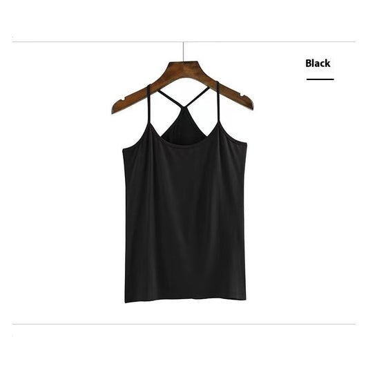 Tirantes Slim Fit Modal Negro y Blanco para Mujer - Image 12