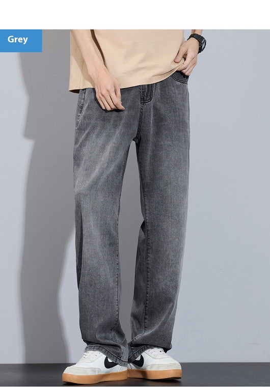 Pantalones Anchos de Seda Helada Casual Transpirables - Image 27
